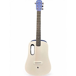 Used LAVA MUSIC ME play White Acoustic Electric Guitar