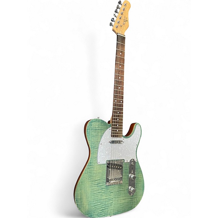 Used Michael Kelly T-Style electric guitar blue jean wash Solid