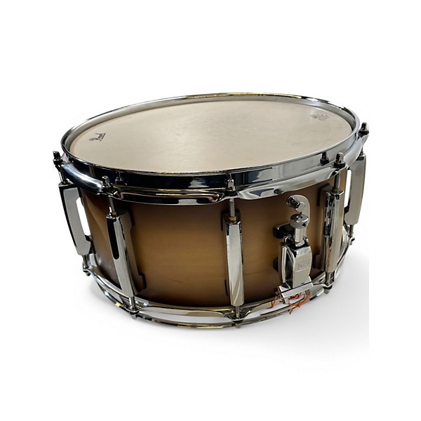 Used Pearl 6.5X14 masters maple snare flat natural  Drum