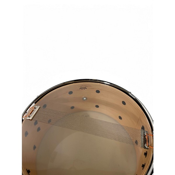 Used Pearl 6.5X14 masters maple snare flat natural  Drum