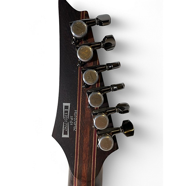 Used Ibanez RG1070PBZ TRANSPARENT BLK Solid Body Electric Guitar