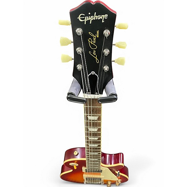 Used 2021 Epiphone limited edition 1959 les paul Cherry Sunburst Solid Body Electric Guitar