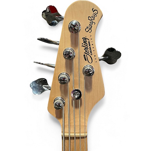 Used Sterling by Music Man STINGRAY 5 Black Electric Bass Guitar
