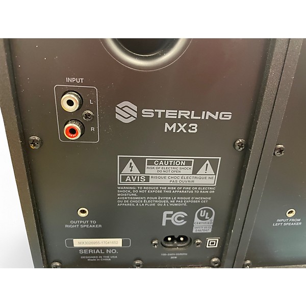 Used Sterling Audio MX3 Pair Powered Monitor
