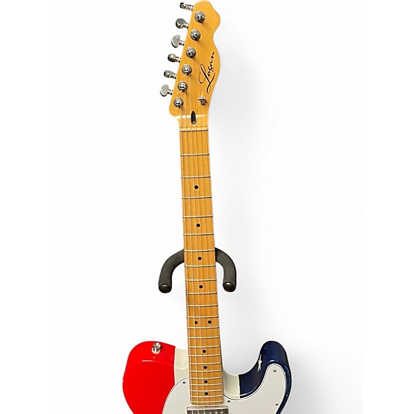 Used Logan Custom Usa TELE SHAPE  Red White and Blue Solid Body Electric Guitar