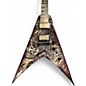 Used Dean VMNT FEAR BLACK WITH GRAPHIC Solid Body Electric Guitar