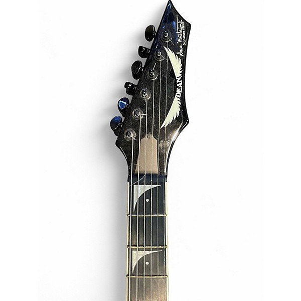 Used Dean VMNT FEAR BLACK WITH GRAPHIC Solid Body Electric Guitar