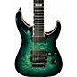 Used ESP E-II Horizon FR-7 7-String with Floyd Rose Turquoise Burst Solid Body Electric Guitar