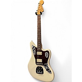 Used Fender Jaguar HH Cream Solid Body Electric Guitar