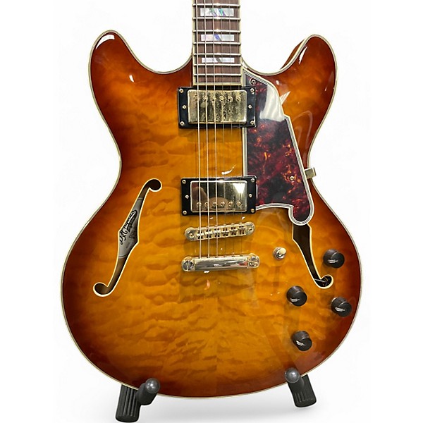 Used 2020s D'Angelico EX-DC/SP 2 Color Sunburst Hollow Body Electric Guitar