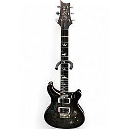 Used 2015 PRS Custom 24 Trans Black Solid Body Electric Guitar