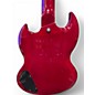 Used Vintage double cut Wine Red Solid Body Electric Guitar