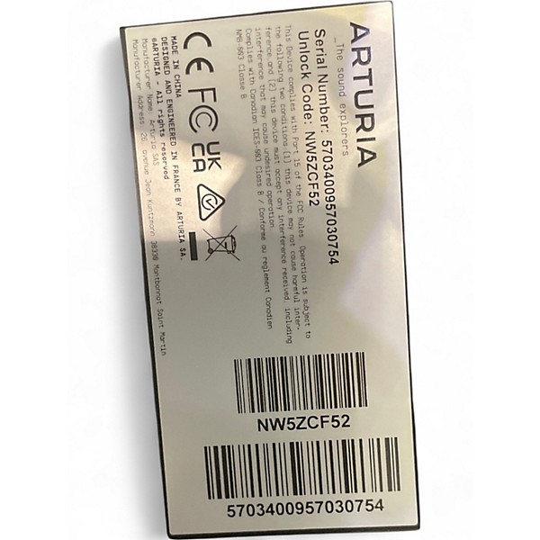 Used Arturia MicroFreak Synthesizer