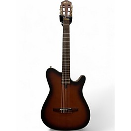 Used Ibanez frh10n-bsf Faded Tobacco Classical Acoustic Electric Guitar