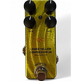 Used One Control LEMON YELLOW COMPRESSOR Effect Pedal