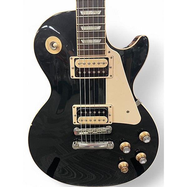 Used Gibson Les Paul Classic Black Solid Body Electric Guitar