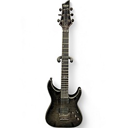 Used Schecter Guitar Research Hellraiser C1 Hybrid Quilted Blackburst Solid Body Electric Guitar
