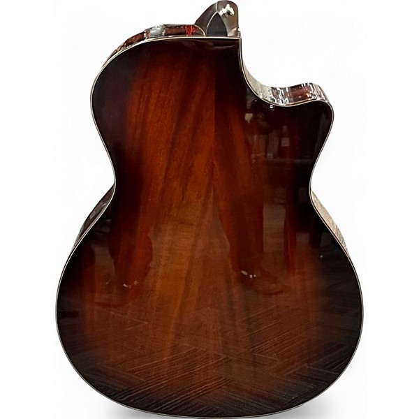 Used 2016 Taylor 524CE Left Handed Shaded Edge Burst Acoustic Guitar