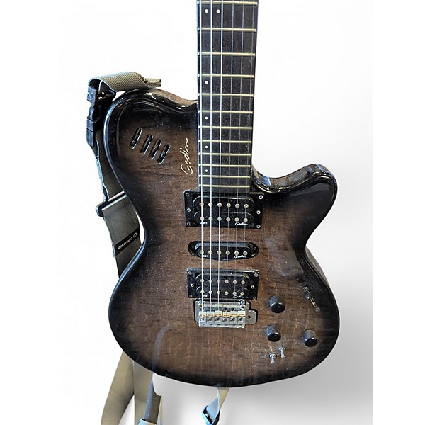 Used Godin XTSA HSH 13-Pin Trans Black Solid Body Electric Guitar