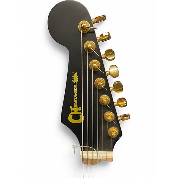 Used Charvel Angel Vivaldi Satin Black Solid Body Electric Guitar
