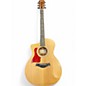 Used Taylor 114CE Left Handed Natural Acoustic Electric Guitar thumbnail
