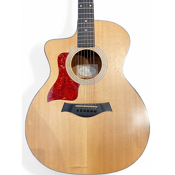 Used Taylor 114CE Left Handed Natural Acoustic Electric Guitar