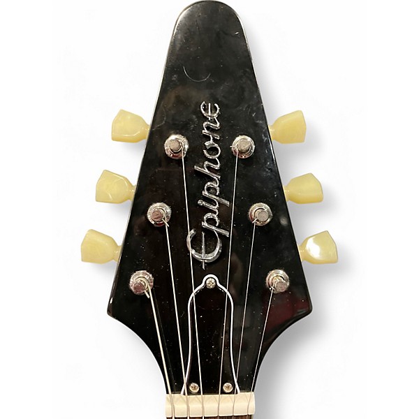 Used Epiphone 1958 Korina Flying V olive green Solid Body Electric Guitar