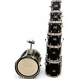 Used Mapex 7 Piece Venus Series Black Drum Kit