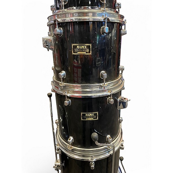 Used Mapex 7 Piece Venus Series Black Drum Kit