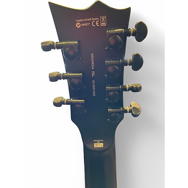 Used ESP EC407 Black Solid Body Electric Guitar