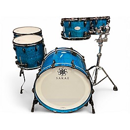 Used Sakae 5 Piece Celestial Blue Tamo Ash Drum Kit