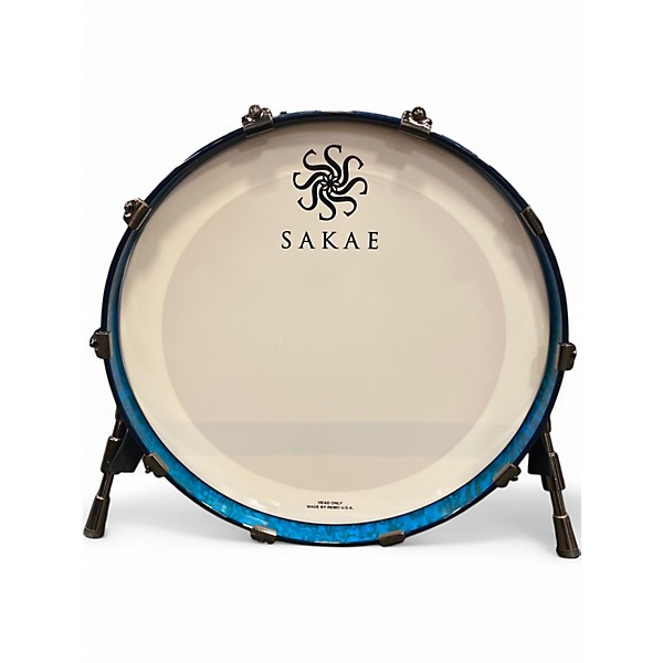 Used Sakae 5 Piece Celestial Blue Tamo Ash Drum Kit