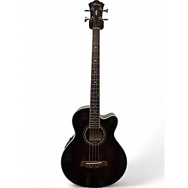 Used Ibanez AEB10E Wine Red Acoustic Bass Guitar