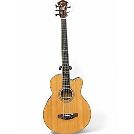 Used Ibanez AEB105E Natural Acoustic Bass Guitar