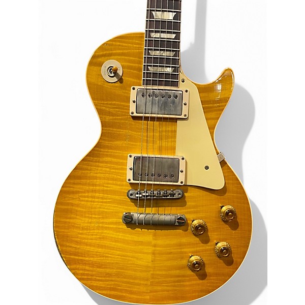 Used Gibson 1959 Reissue Murphy Aged Les Paul Lemon Solid Body Electric Guitar
