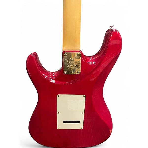 Used Valley Arts Double Cut Red Solid Body Electric Guitar