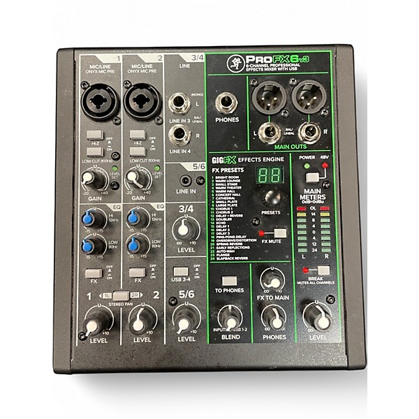 Used Mackie ProFX6v3 Unpowered Mixer