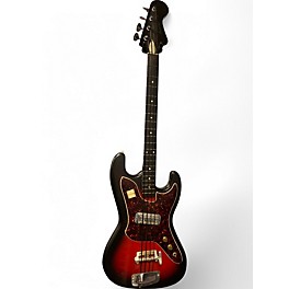 Vintage 1970s Harmony H25 red burst Electric Bass Guitar