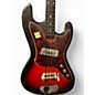 Vintage 1970s Harmony H25 red burst Electric Bass Guitar