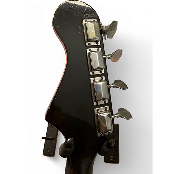 Vintage 1970s Harmony H25 red burst Electric Bass Guitar