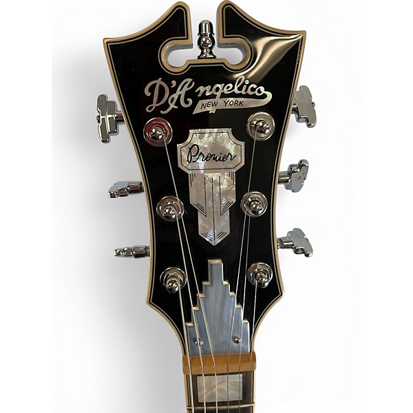 Used D'Angelico DAPSSBLFCS PREMIER BLACK Hollow Body Electric Guitar