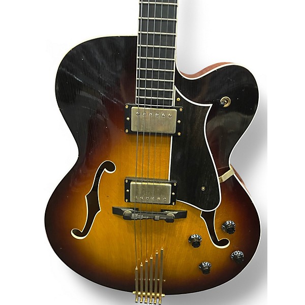 Used 2020 The Heritage EAGLE CLASSIC ARTISAN AGED 2 Tone Sunburst Hollow Body Electric Guitar