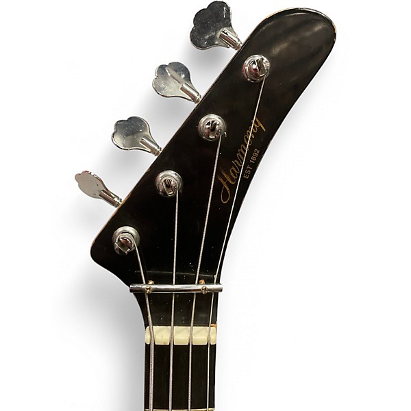 Used Harmony H906 Black Acoustic Bass Guitar