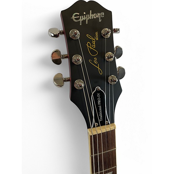 Used Epiphone Les Paul Traditional Pro IV wine red Solid Body Electric Guitar