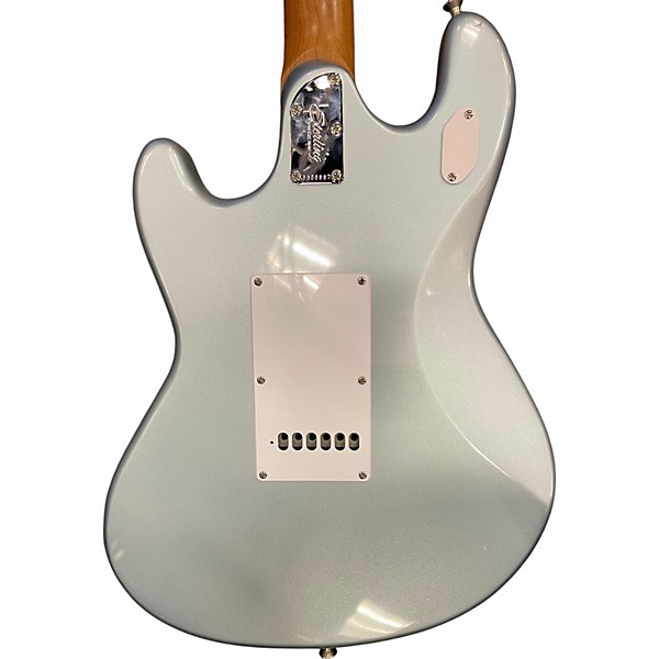 Used Sterling by Music Man Sting Ray SR50 Firemist Silver Solid Body Electric Guitar