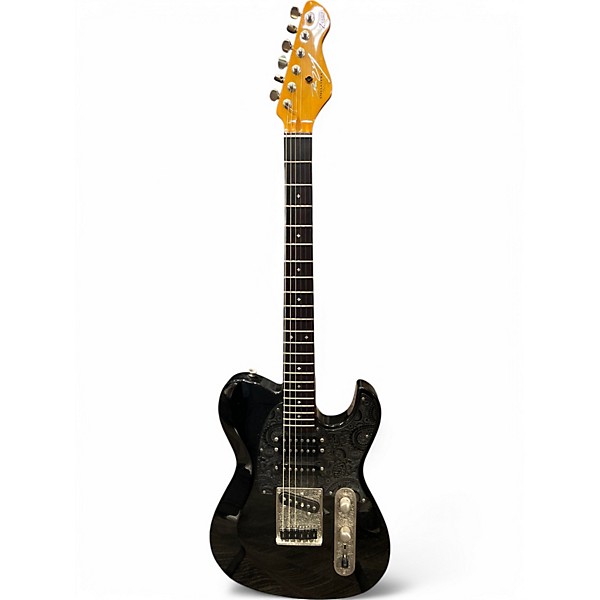 Used Dean Zelinsky Dellatera Private Label Z- Glide Black Solid Body Electric Guitar