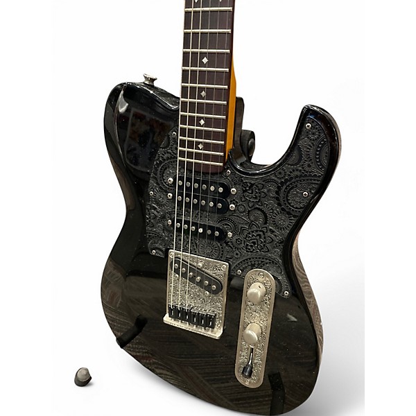 Used Dean Zelinsky Dellatera Private Label Z- Glide Black Solid Body Electric Guitar