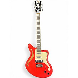 Used D'Angelico Premier Series Fiesta Red Solid Body Electric Guitar