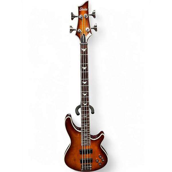 Used Schecter Guitar Research Omen Extreme 4 String DARKWOOD  Electric Bass Guitar