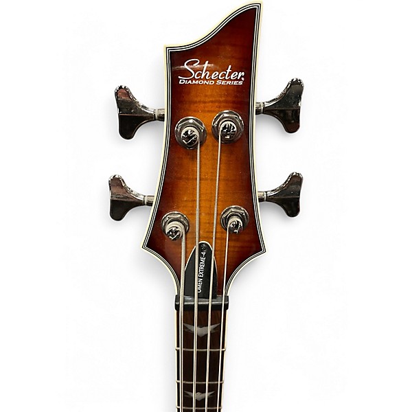 Used Schecter Guitar Research Omen Extreme 4 String DARKWOOD  Electric Bass Guitar